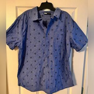 Star Wars short sleeve button up with darth Vader print XXL